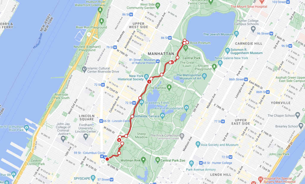 bridle path 5k running route new york city