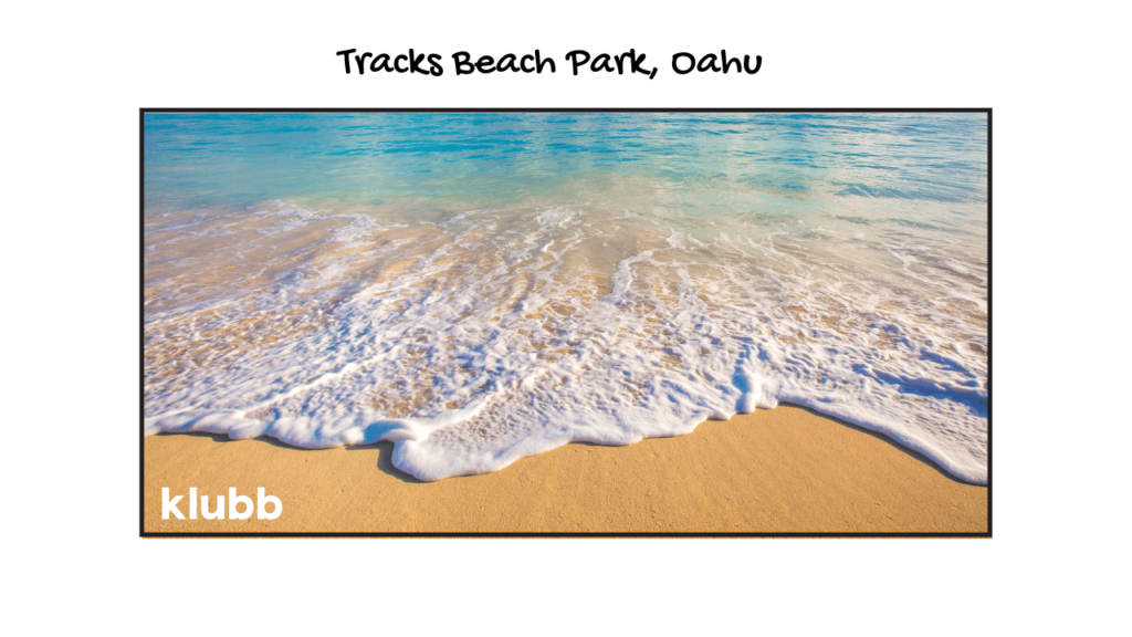 tracks beach park Oahu