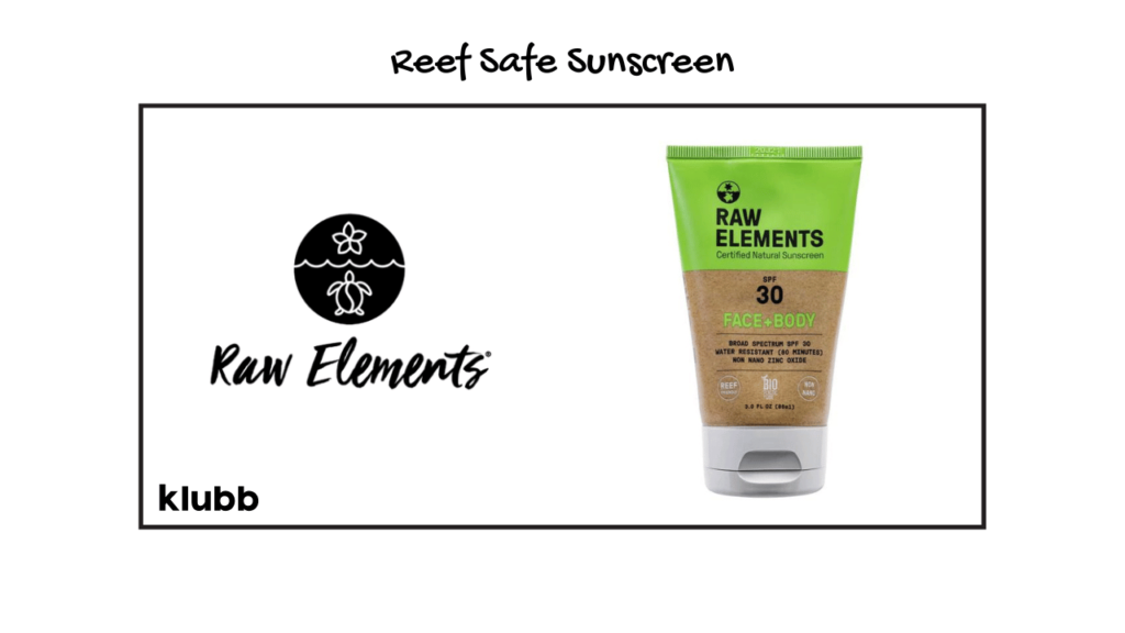 raw elements reef safe sunscreen